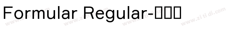 Formular Regular字体转换